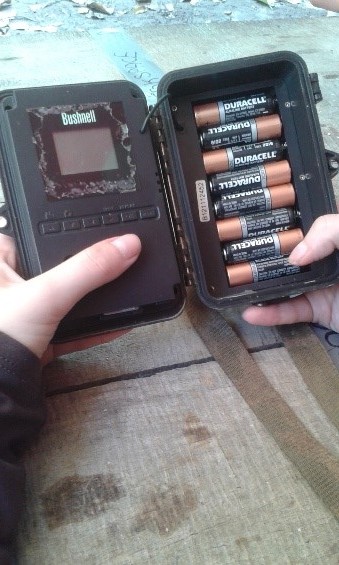 Peru Amazon camera trap batteries
