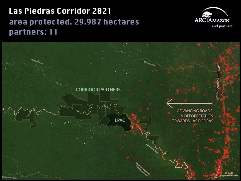 ARCAmazon Las Piedras Corridor Peru Map
